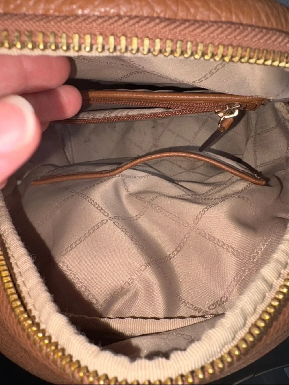 Michael Kors Cognac Pebbled Leather Mini Backpack - Picture 8 of 8